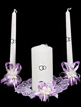 набор свадебных свечей 