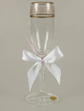 свадебные украшения на бокалы для гостей 040102
