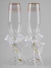 оригинальные  украшения на свадебные бокалы жениха и невесты, купить, цена, москва