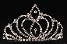 стразовая диадема (тиара, корона) для конкурса красоты или на свадьбу