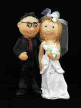 свадебная фигурка для торта жених и невеста в виде пупсов, жених в очках, фото, цена