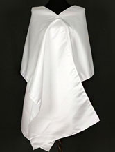белые атласные палантины к свадебному или вечернему платью, купить, с ценами, каталог, интернет-магазин