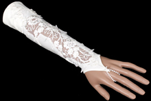 свадебные перчатки-митенки