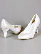 гладкие туфли-лодочки  цвета айвори (шампань, светло-бежевый) на среднем каблуке